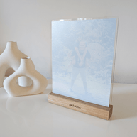 Large Portrait Acrylic Photo Display Back